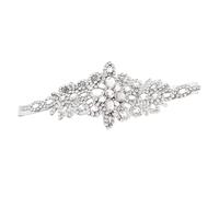 PACKOVE Elegant Rhinestone Wedding Hairband for Brides with Delicate Silver Design, Beautiful and Unique Bridal Hair Accessory for Dances and Weddings