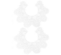 PACKOVE Embroidered Lace Collar Applique 14.5In X 4.7In Decorative Neckline Trim for DIY Clothes Dresses Hats and Bridal Projects Lightweight Sewing Accessory