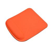 PACKOVE Ergonomically Designed to Reduce Wrist Stress Mouse Pad Orange with Wrist Support Comfort Rubber Material Non-Slip Base for Right and Left Handed Users Suitable for Office
