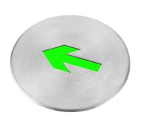 PACKOVE Evacuation Marker Fire Emergency Marker Self-illuminating Waterproof Stainless Steel Fluorescent Material Arrows Floor Sign for Emergency Situations and Schools