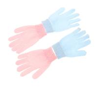 PACKOVE Exfoliating Bath Gloves 2 Pairs Thickened Dual-sided Scrub Shower Gloves for Adults Spa Skin Care for Smooth Cleanser Bathing