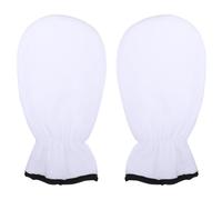 PACKOVE Exfoliating Gel Gloves for Hand Care, White Heat Preservation Mittens Essential Oil, Moisturizing Spa Gloves for Dry Skin Treatment and Dead Skin Removal, 1 Pair