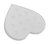 PACKOVE Eyelash Grafting Heart-shaped Glass Spacer Drop Glue Pallet for Eyelash Extensions Practical Storage Gasket Pad for Lash Artists