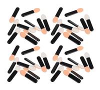PACKOVE Eyeshadow and Universal Application 100pcs Brushes Black Applicator Mini with Acrylic and Pmma Material, Gentle and Soft Makeup Tools for Precise Blending for Travel and Party Use
