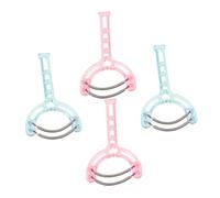 PACKOVE Facial Hair Remover Epilator Tool 4pcs (Pink Green) Painless Spring Hair Removal for Women for Chin Upper Lip and Facial Use