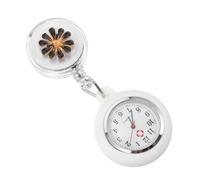 PACKOVE Fashionable Nurse Watch Clip Creative Alloy Pocket Watch Arabic Markers Lightweight Design for Nurses Doctors Paramedics Date Weekday Display for Birthdays Holidays