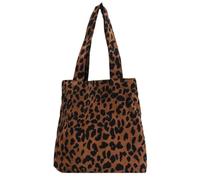 PACKOVE Fashionable Women Shoulder Tote Bag Leopard Print Portable Polyester Handbag with Storage Pouch for Daily Use or Going