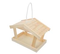PACKOVE Feeder, House for Birds Bird Hanging Use Wild Outdoor and Rustic Pine Wood with Large Capacity and Weather Resistant Design Finches Balcony and Garden