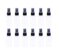 PACKOVE Fine Mist Spray Bottles Travel Perfume Dispenser Bottles 12 Pcs 30ml Portable Refillable with Black Caps Random Color for Holiday and Makeup Remover