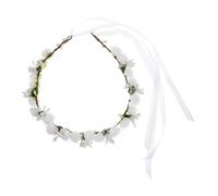 PACKOVE Floral Headband for Brides Elegant Flower Hairpiece for Weddings Parties and Bridal Photoshoots Accessory for Bridesmaids and Special Occasions
