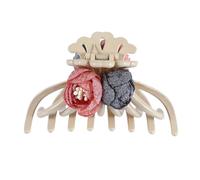 PACKOVE Flower Hair Clip for Women Large Claw Hair Clamp 1-Piece Big Barrette Suitable for Updos and Messy Buns Elegant Floral Design
