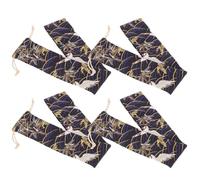 PACKOVE Flute Storage Pouch Set Washable Cotton Cloth Bags 4pcs for Vertical Flute Recorder Reusable Small Item Packaging Bags Jewelry Storage