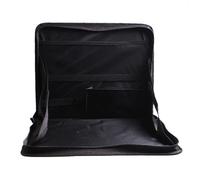 PACKOVE Foldable Car Laptop Desk Stand with Oxford Cloth Surface Black Car Small Dining Table and Work Tray Fold Away Desk for Back Seat Organiser and Travel Use