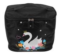 PACKOVE Foldable Travel Toiletry Bag with Large Storage Capacity, Portable Polyester Makeup Pouch for Ladies, for Organising Nail Art Products and Makeup Tools during Travel