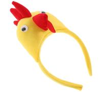 PACKOVE Funny Chicken Headband Plush Hairband for Girls, Versatile Animal Accessory Plastic Frame, Adorable Cartoon Design for Casual Events and Cosplay