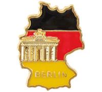 PACKOVE Germany Flag Brooch Pin Alloy Patriotic Accessory for Daily Life and Different Occasions