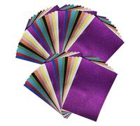 PACKOVE Glitter Cardstock Paper Smooth Crafting 50pcs A4 with Shiny, Sparkly Design Random Color for Art Projects and Scrapbooking for Paper Crafts and Decoration
