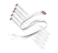 PACKOVE Glitter Hair Tinsel Extensions Kit 6pcs Rainbow Color PET Strands for Women Sparkling Hair Accessories for Parties and Festivals Easy to Apply