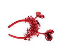 PACKOVE Glitter Heart Headband for Valentine's Day Lightweight Comfortable Hair Accessory Romantic Wedding Party Decoration Photo Prop with Vibrant Color
