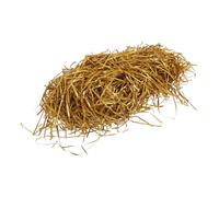 PACKOVE Gold Glitter Raffia Paper Shreds Plastic Crinkle Cut Filler for Baskets and Boxes Stylish Shiny Packaging Decoration for Wedding and Present Box Wrapping