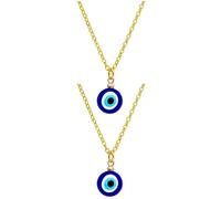 PACKOVE Gold Plated Evil Eye Pendant for Women Men, Blue Charm | Stylish Unisex Jewelry Gift, Comfortable Daily Wear Accessory, Trendy Design