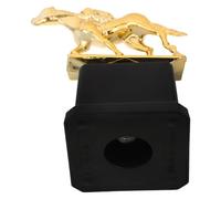 PACKOVE Golden Horse Racing Trophy Plastic Winner Cup with Black Base