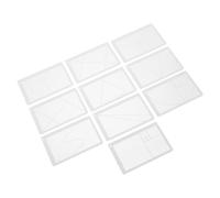 PACKOVE Golden Ratio Drawing Scale 10pcs Set Acrylic Composition Tool for Artists Photography Sketching Painting Layout