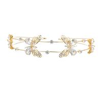 PACKOVE Golden Rhinestone Butterflies Headband Simple Design for Women Featuring Bright Rhinestones and Zinc Alloy Material a Bride Wedding Headdress or Elegant Girl's Accessory