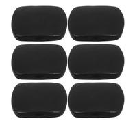 PACKOVE Guitar Tuning Peg Buttons 6Pcs Ebony Black Square Shape for Classical Guitar String Tuners Replacement Parts