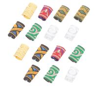 PACKOVE Hair and Dreadlocks Ring 15Pcs Mixed Color Cloth Hair Braid Rings for Braiding Decoration for Mothers and Friends