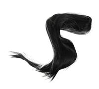PACKOVE Half Black and White Long Straight Hair Wig for Women Skin-friendly Cosplay Hairpiece Comfortable and Unique Two-tone Ladies Wig for Stage Party and Halloween Use