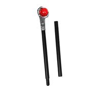 PACKOVE Halloween Cosplay Wand Prop Red Claw Ball Cane Stick for Adults Durable Wizard King Staff for Halloween Dress Up Party Roleplay and Stage Performance Accessory