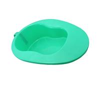 PACKOVE Handled Bedpan Urinal for Bedridden Patients and Pregnant Women Tapered Front for Easy Use Skin Friendly Plastic Nursing Urinal Suitable for Elderly Fracture Long Term Care