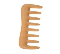 PACKOVE Handmade Boxwood Wide Tooth Comb for Men Women Static Scalp Massage Tool Smooth Polished Teeth for Detangling Curly Thick Wavy Hair Suitable for Wet Dry Styling Travel Friendly