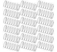 PACKOVE Heavy Duty Stainless Steel Toilet Flush Button Springs 20Pcs, Spiral Compression Coil Noise Dampening for Dual Flush Bathroom Cistern Repair