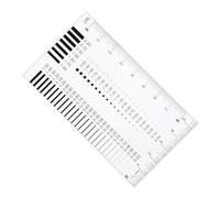 PACKOVE High Precision Flaw Detection Sec Estimation Ruler Film Diameter Line Measuring Tool for Detailed Scratch and Crack Evaluation