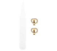 PACKOVE Hip Hop Tooth Grill Cap for Men and Women, Gold Plated Copper Single Tooth Mouthpiece with Comfortable Wear and Removable Design, for Photoshoots and Hip Hop Events
