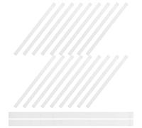 PACKOVE Hot Melt Adhesive Book Binding Strips Plastic Material 50pcs Mm with Mesh Backing for Instant Binding Strength and Enhanced Durability, for Textbook Repair and DIY Craft Projects