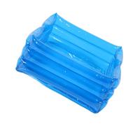 PACKOVE Inflatable Foot Bath Basin with Handle, Portable Collapsible Pool Footbath Tray for Outdoor and Travel Use, Blue Inflatable Pedicure Tub for Foot Soaking and Washing