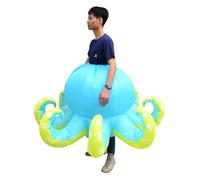 PACKOVE Inflatable Octopus Costume Lightweight Polyester Cosplay Bodysuit Breathable Party Suit for Adults Halloween Year Festival Birthday