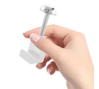 PACKOVE J Hook for Stable and Easy Installation 4pcs Aluminum Alloy Tool Box Mounting Clamps with Screws and Washers for Pickup Truck Toolbox Tie Downs in Truck Bed