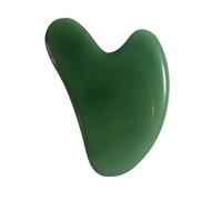 PACKOVE Jade Gua Sha Scraping Massage Board Single Heart-shaped Facial Massage Tool for Face and Body Skin Care and Relaxation at Home