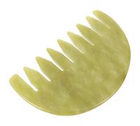 PACKOVE Jade Massage Comb for Scalp and Face, Natural Jade Material, Massage Face and Body Skin, Relieve Muscle Discomfort, for Daily Relaxation and Hair Care