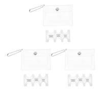 PACKOVE Japanese Yen Coin Organizer PVC Coin Holder 3pcs Portable with 6 Slots Rectangle for Everyday Use for Store Visits and Travel