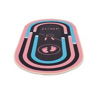 PACKOVE Jump Rope Floor Pad Oval Polyester Silicone Shock Absorbing Foldable Mat for Jumping Rope, Fitness Routines, Home Indoor Exercise
