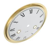 PACKOVE Kitchens and Rooms with Brands for with Compatible Living round Clock Face Replacement Insert Roman Numerals, Zinc Alloy Material, Modern Stylish Design