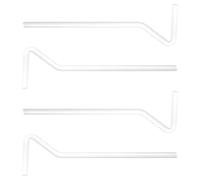 PACKOVE Laboratory Glass Cell Spreaders 4 Pieces 6Mm Diameter Glass Rods for Biochemistry Lab with Wide Spreading Function and Petri Dish Application