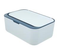 PACKOVE Large Capacity Blue Paper Tissue Box Case Made of Sturdy Pp Material with Compact and Reliable Design, for Home and Table Use as A Practical Wet Wipes Dispenser
