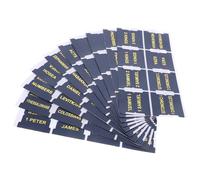 PACKOVE Leather Bible Index Tabs Set with 66 Dark Blue and 14 Blank Reusable Pu Tabs for Bible Study Reading and Journaling for Men and Women