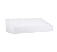 PACKOVE Lipstick Storage Box to Store Lipsticks Cosmetic Holder 36 Slots with Ps Material and Space Saving Design Earrings, Rings and Mini Goods Organiser for Home Dresser or Counter